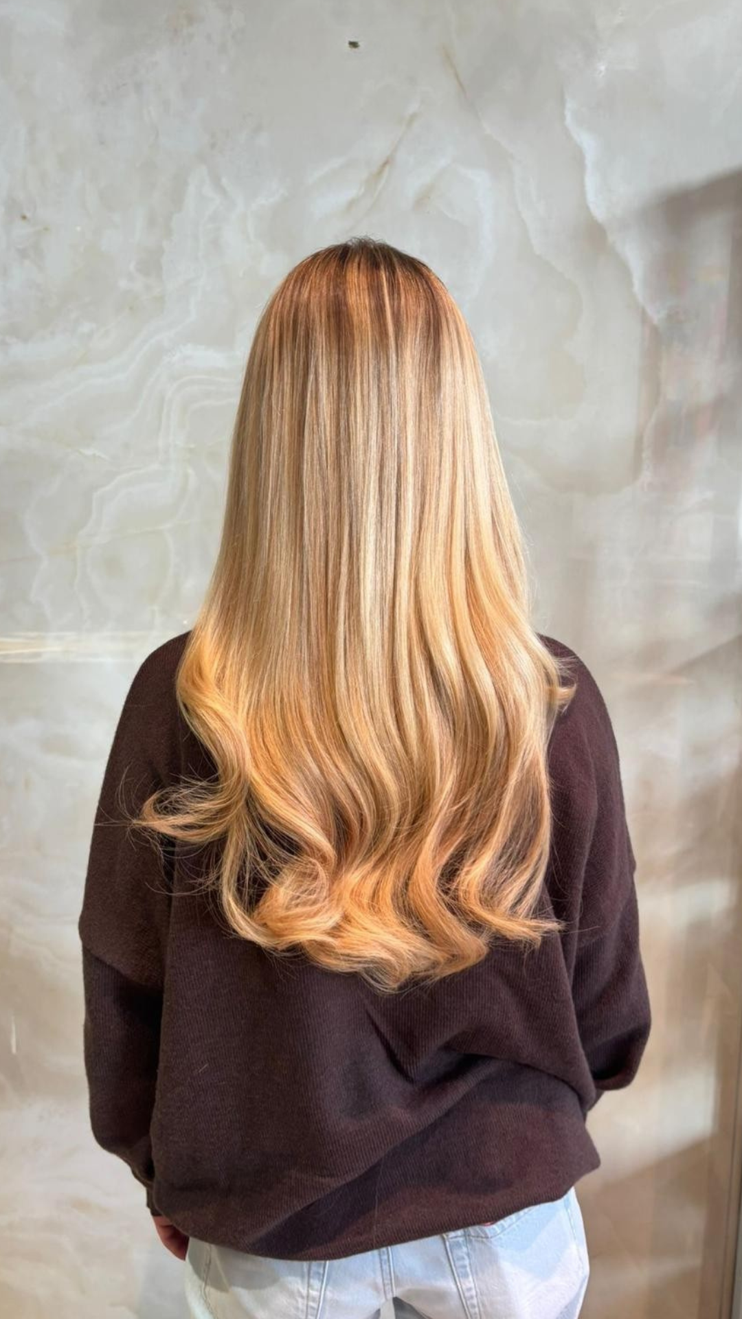 Hair extensions voor en na – klantresultaat 3