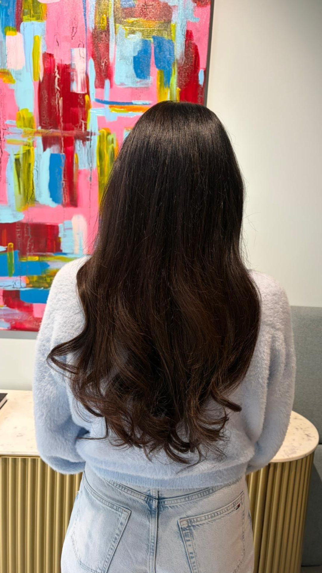 Hair extensions voor en na – klantresultaat 6