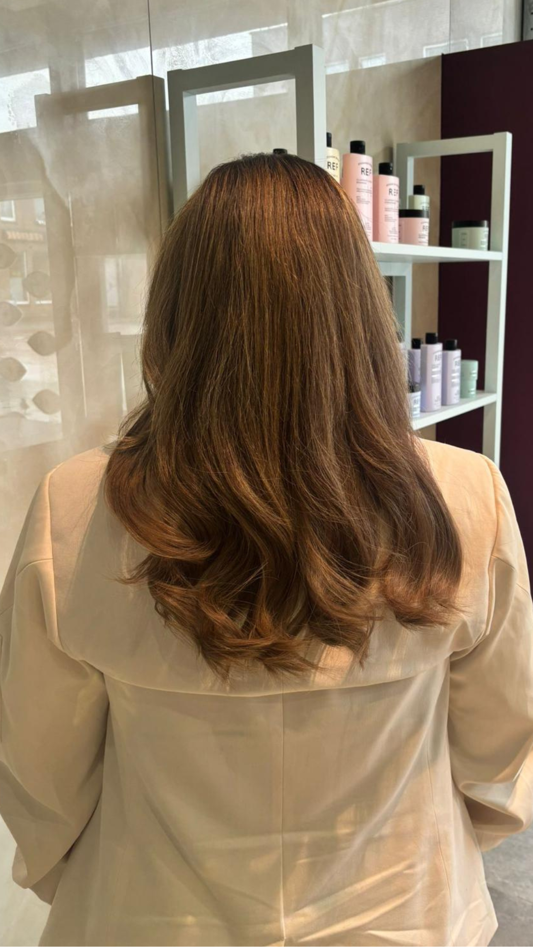 Hair extensions voor en na – klantresultaat 8