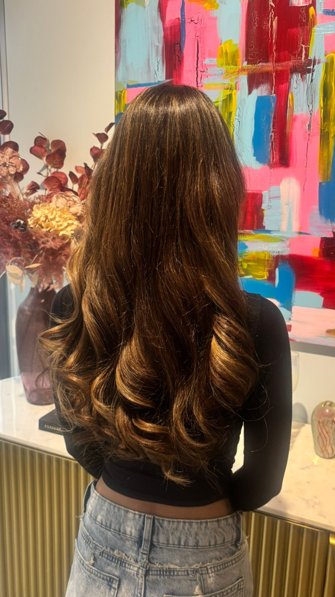 Hair extensions voor en na – klantresultaat 9