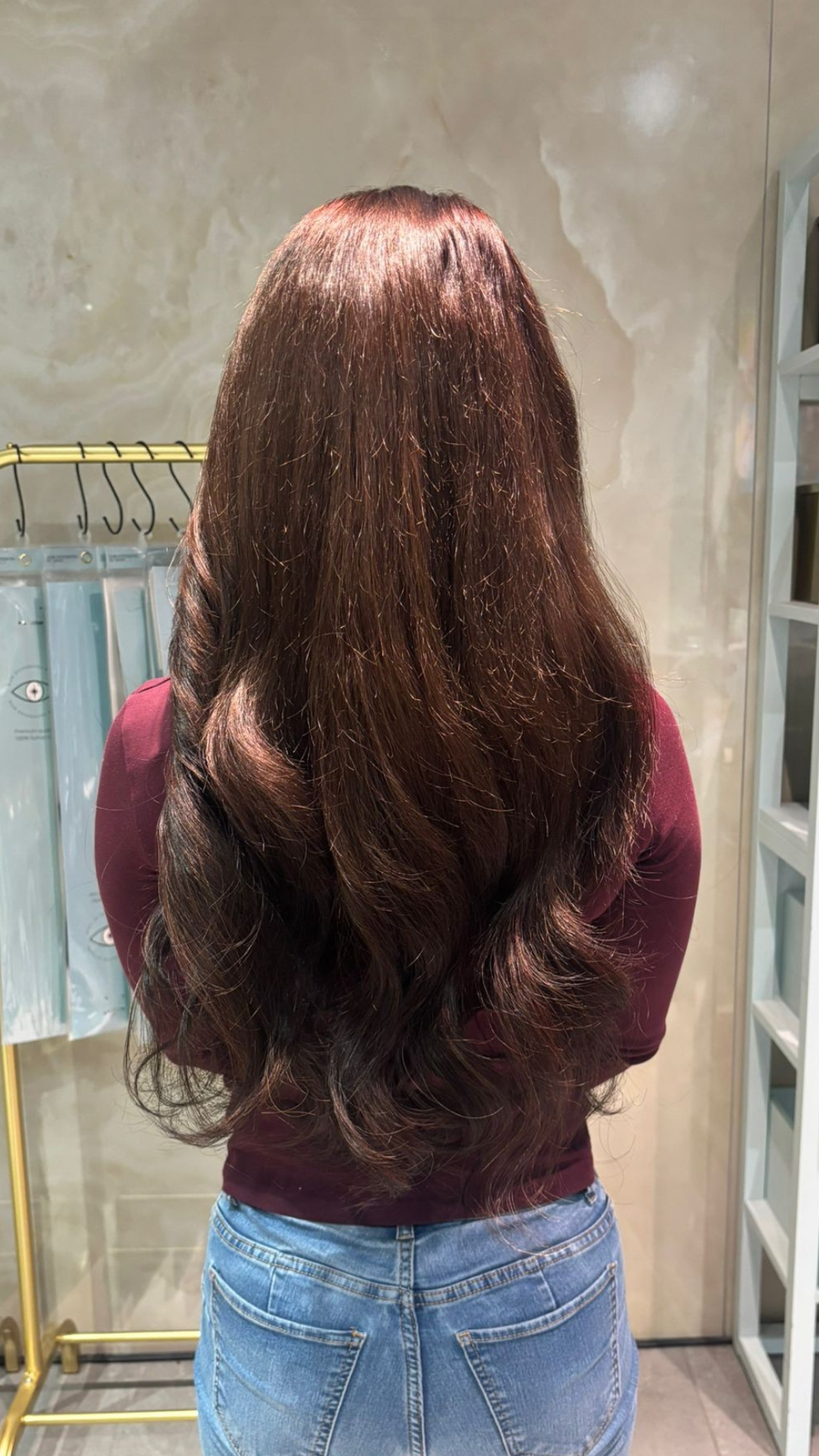 Hair extensions voor en na – klantresultaat 12