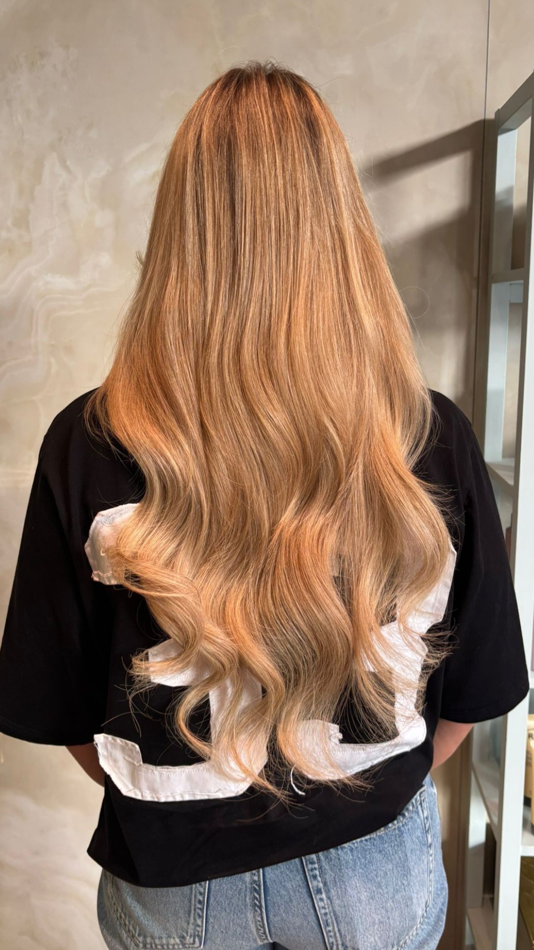 Hair extensions voor en na – klantresultaat 16