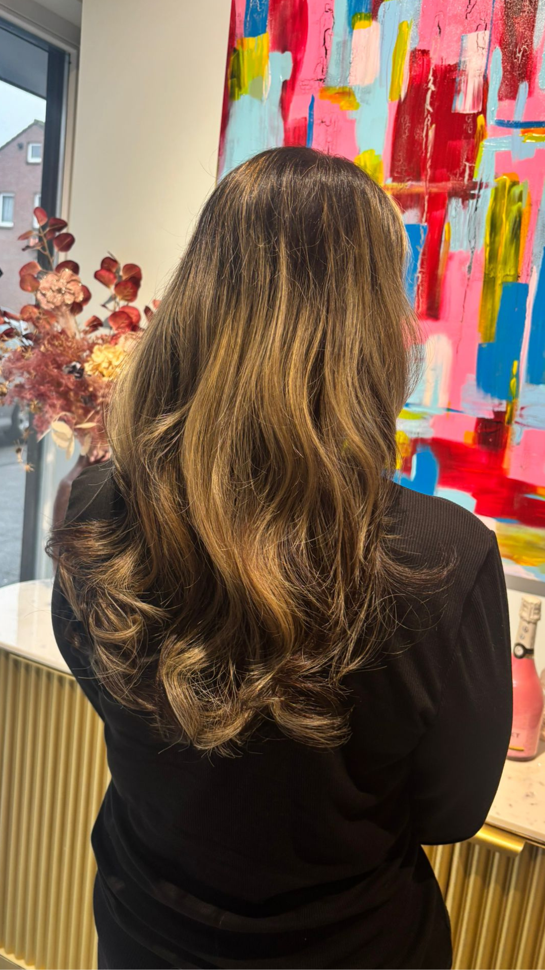 Hair extensions voor en na – klantresultaat 17