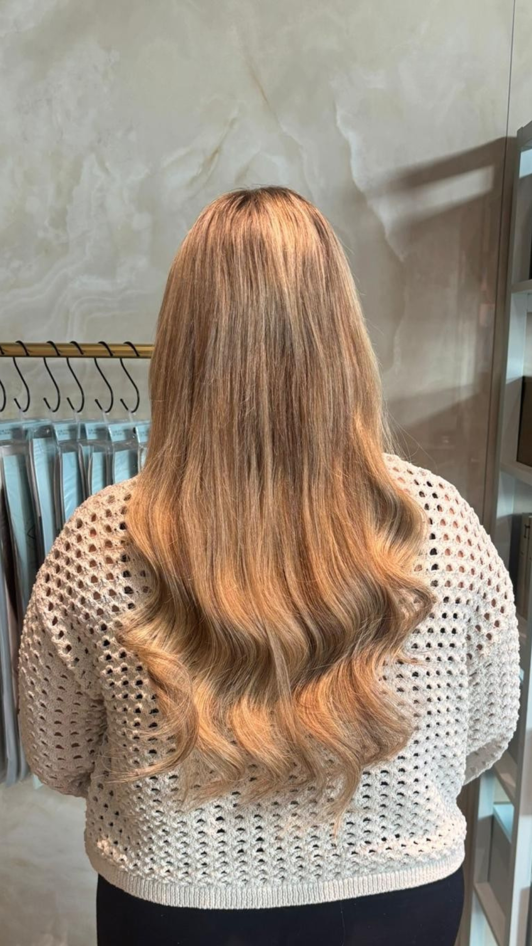 Hair extensions voor en na – klantresultaat 26