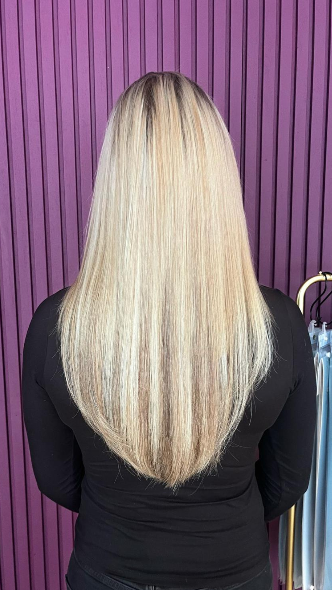 Hair extensions voor en na – klantresultaat 29